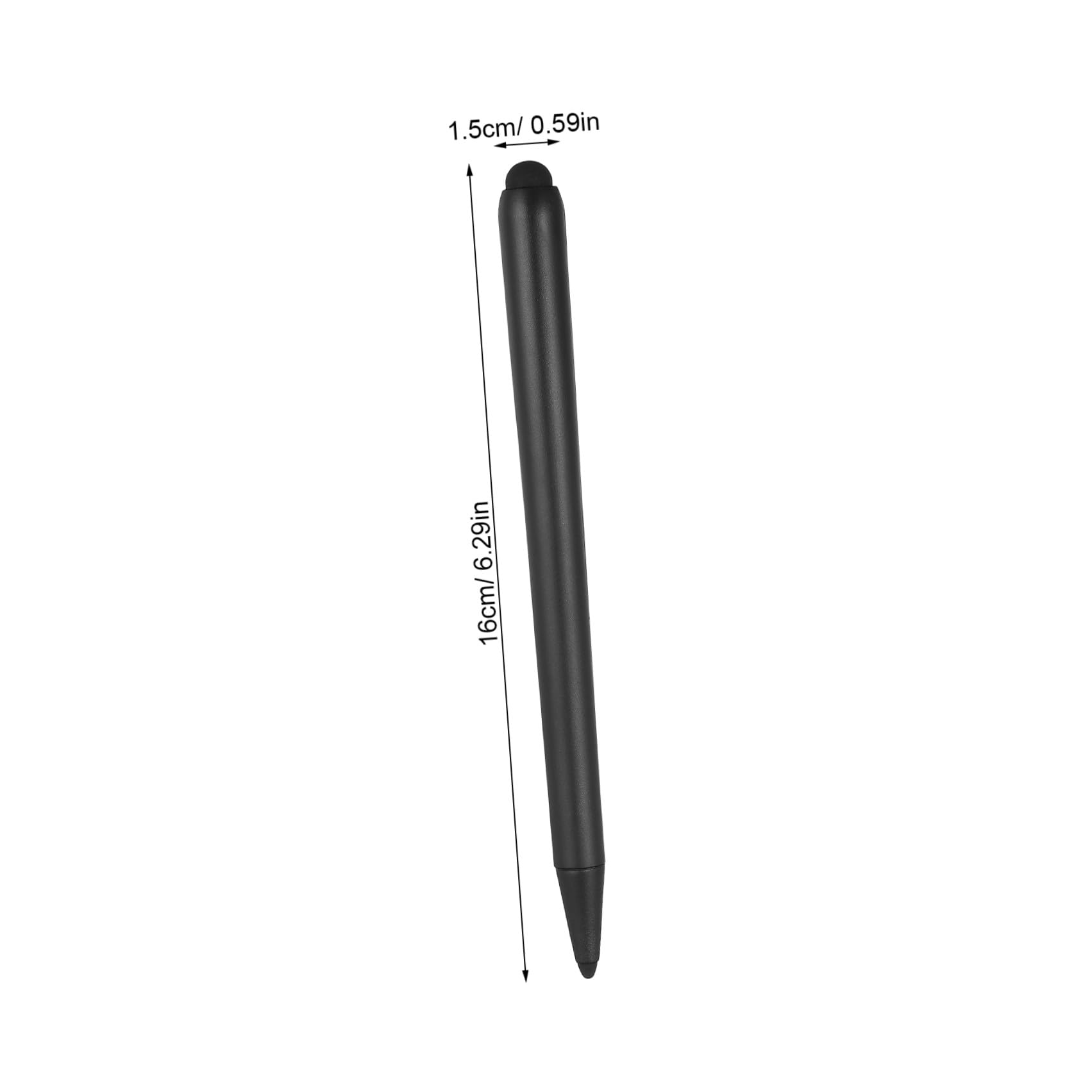 TEHAUX Penna per Tablet Doppia Punta in Abs, Penna Touch per Schermo Versatile e Portatile, per Insegnamento e Riunioni Aziendali, Confezione da 2 Pezzi Neri