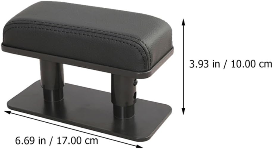 Adjustable Car Armrest Box Cushion with Ergonomic Leather Design and Easy Installation for Door and Central Console, Comfortable Elbow Support for Driving and Long Trips