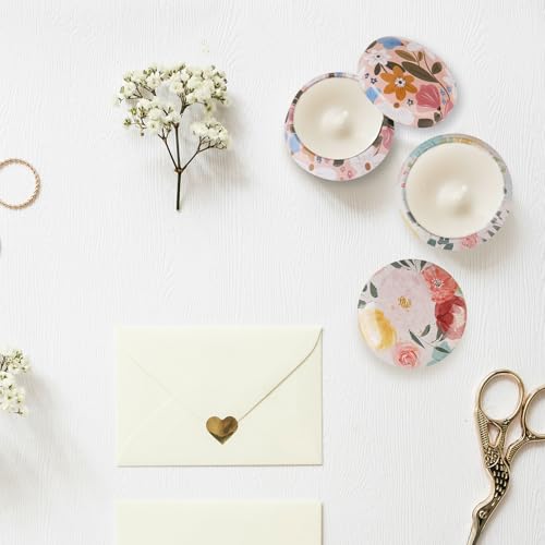 FRUHLING 12 Stück Kerzendosen Metalldosen Leer Tiegel Kerzenbehälter Runde Kerzengläser Blechdose mit Deckel Cremedosen Kleine Reisedosen für Lippenbalsam Lotion Masken Kosmetik (B)