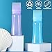 Aurnoet Root Comb Applicator Bottle 6 OZ, Hair Oil Applicator Bottles for Scalp with Massage Comb, 2 Pack Hair Dye Applicator with Graduated Scale (Purple, Blue)