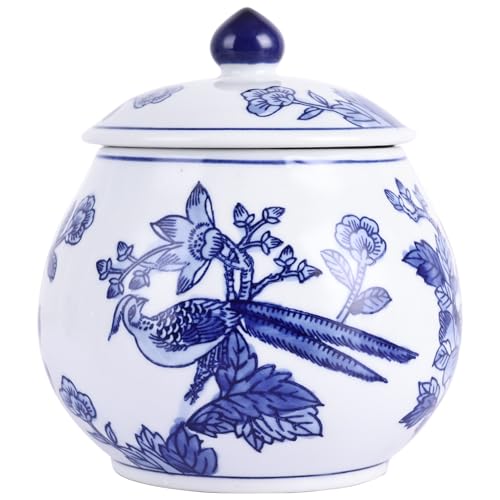Ming And Qing Dynasty Style Blue and White Porcelain Ginger