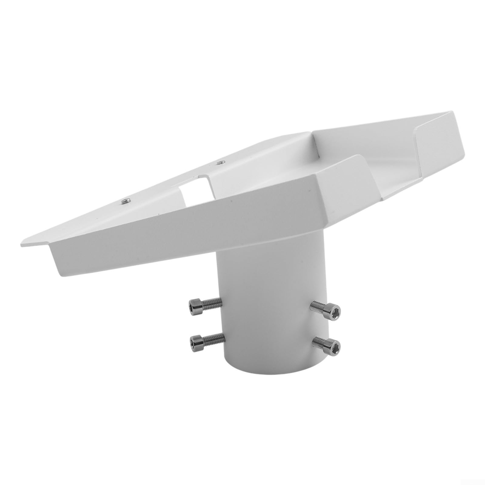 Starlink Adaptateur de tuyau rond pour poteau de 48 mm Rotation à 360 degrés en acier inoxydable Kit de support Blanc