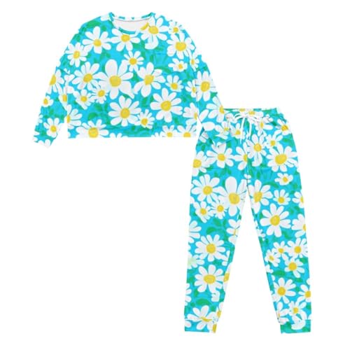 Image of Women's Pajamas Set Soft 2 Piece Loungewear Long Sleeve Pj Set Matching Sleepwear with Pockets for Women Plus Size