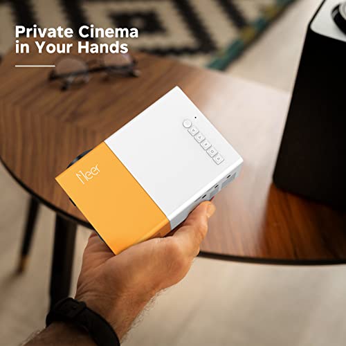 Meer 5G Wifi Mini Projector,Portable Movie Projector,Neat Projector,Proyector Compatible With Iphone,Android,Windows,Firestick,Ps5,Laptop,Tablet,Provide Hdmi,Usb,Earphone,Av Port And Remote Controller #TOP2