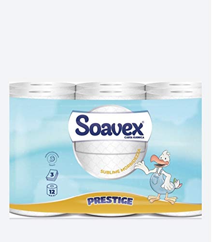 Soavex Sublime Morbidezza - Papel higiénico (3 capas, 24 rollos)