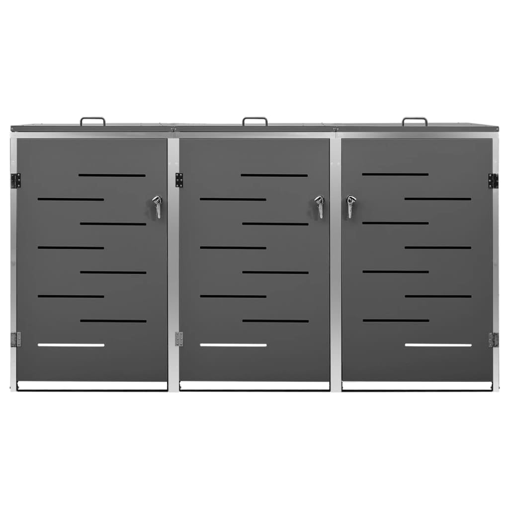 Mülltonnenbox für 3 Tonnen 207x77,5x115 cm
