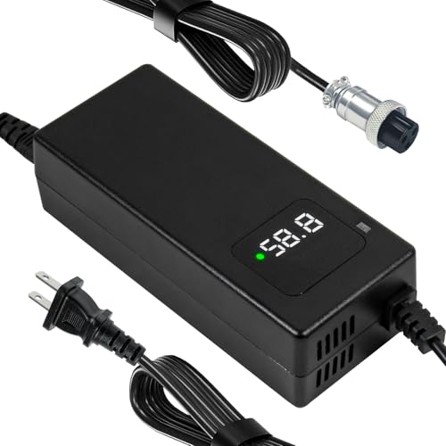 YZPOWER 58.8V 2A Lithium Battery Charger with 3 Prong gx16-3