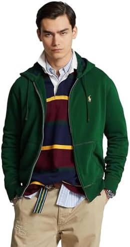 POLO RALPH LAUREN Men's The Rl Fleece Full Zip Hoodie, Moss Agate