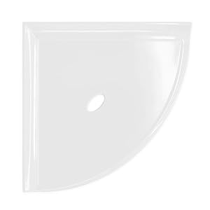 Questech 8 Corner Shower Shelf Retrofit Shower Organizer for Tile Walls Corner Caddy Soap Dish Bathroom Storage Metro