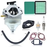ADEFOL Kit Carburatore per Honda Motore GCV190 e Tosaerba HRB217 HRX217, Carburatore + Filtro Aria + Guarnizioni + Candela di Accensione Pezzi di Ricambio Kit 9 in 1