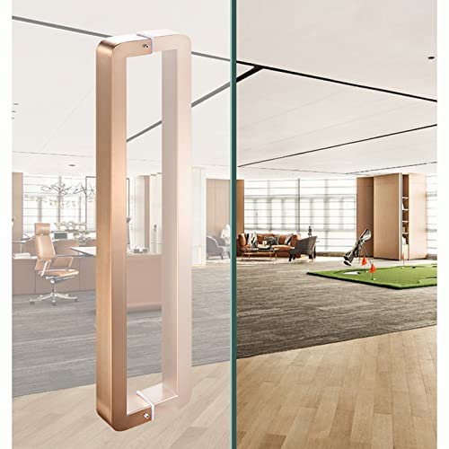 Poignée de porte d'entrée moderne rectangulaire robuste en inox - 3