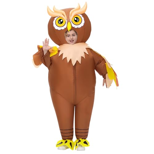 Disfraz inflable búho para niños divertido cosplay miniatura 1