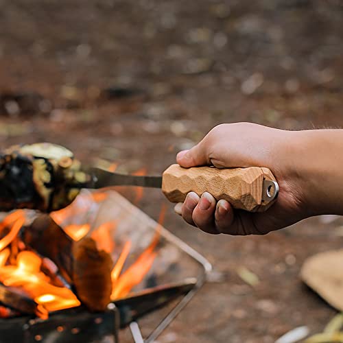garfo para churrasco,Garfo para assados ao ar livre,acampamento,piquenique,churrasco,cabo de faia,à