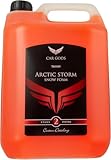 Car Gods Triton Arctic Storm Snow Foam 5 L, Shampoo Auto pH Neutro, Non Stripping, Scioglie Sporco Ostinato, per Idropulitrici, Auto e Moto, Profumo Arancia Rossa