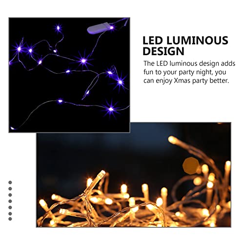 6pcs pequena corda de corda de presente de presente decoração de luz de decoração de natal
