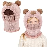 【DESIGN ADORABLE ET HUMANISÉ】: Rendez votre garde-robe d'hiver inoubliable avec notre bonnet d'hiver au design adorable avec ses oreilles d'ours et son masque. Ce design ravissant invite également à l'imagination et ajoute une touche ludique aux aventures hivernales. Cette casquette à capuche simple et légère est idéale pour les activités de plein air des enfants, sans être encombrante ni gênante.