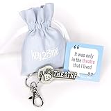 key2Bme Theatre Key - Muse Comedy Tragedy mask Actor Actress Keychain & Inspirational Quote - The Unique Small Gift Under $10 for Giving Drama Teacher Musical Theatre Broadway Shakespeare