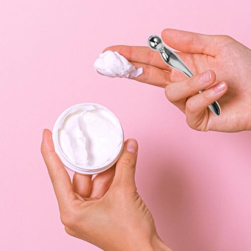 VALICLUD 3pcs Eye Cream Applicator Set with Metal Spoon and T-Shaped Roller Eye Massage Stick Beauty Tool for Puffiness and Wrinkle Reduction - Image 4