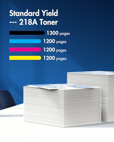 Image of 218A Compatible for HP 218A HP 218X Toner Cartridges 4 Pack 3201dw