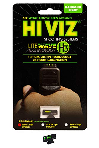 HIVIZ® Litewave H3 Sight Tritium LitePipe Day/Night for Smith and...