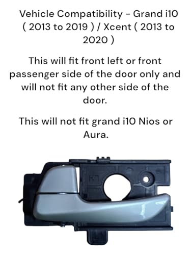 Image of Auto-Ex Inner Inside Door Handle Lock RC Lever Compatible /Replacement for Hyundai Grand i10 (2013 to 2019) / Xcent (2013 to 2020) Front Left Passenger Side