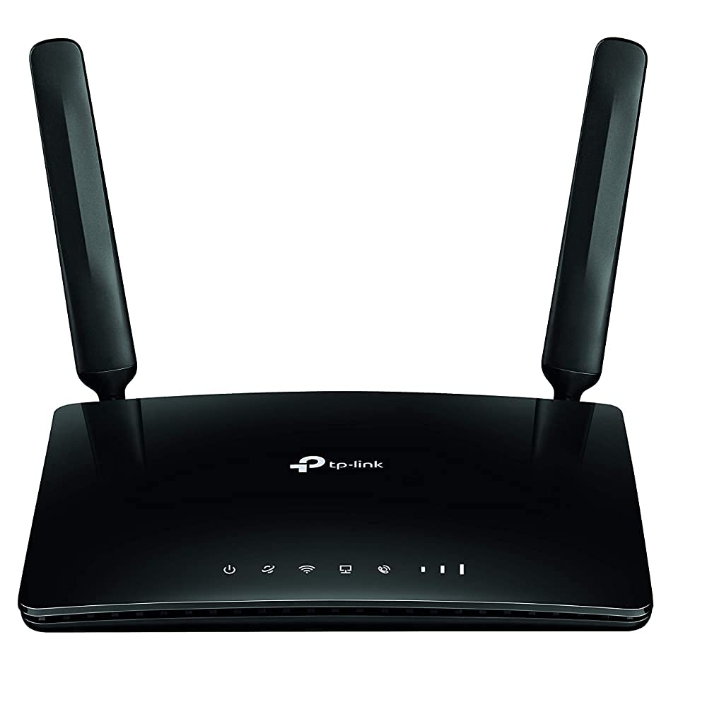 (Refurbished) TP-Link N300 4G LTE Telephony Wireless WiFi Wi-Fi Router, SIM Slot Unlocked, Two Removable External 4G LTE Antennas, No Configuration Required (TL-MR6500v)