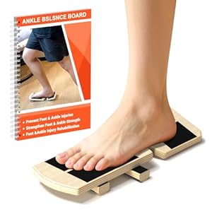 Ankle Balance Board & Ankle Strengthener – Non-Slip Axis Board Wobble Board for Physical Therapy, Fast Injury Recovery & Core Strength, 300lbs Capacity – Ideal Balance Trainer for Athletes, Seniors, Home & Gym Use