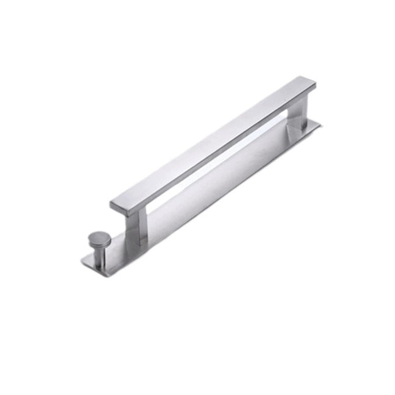 Self-Adhesive Towel Holder, Towel Bar With Hook,No Drilling Single Arm Towel Rack Installed Either Horizontally Or Vertically(Silver)
