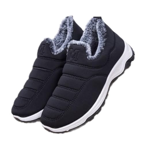 Zapatillas Deportivas de Invierno para Mujer, Impermeables y Antideslizantes, con Forro de Piel sintética (Negro, Sistema Tallas Calzado EU, Adulto, Mujer, Números, Mediano, 36)