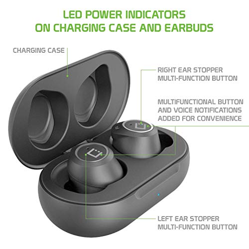 Image of Cellet Wireless V5 Bluetooth Earbuds Works for Samsung Galaxy Buds Plus with Charging case for in Ear Headphones. (V5.0 Black)