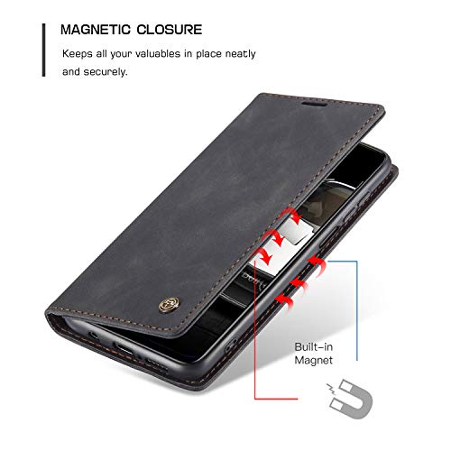 Capa Carteira para Xiaomi Redmi Note 9 Pro/Note 9 Pro max/Note 9S, Capa Flip Magnética de Couro PU d