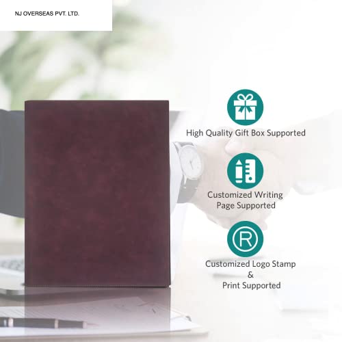 Image of NJ Restaurant Leather Menu Covers Holders screw fitting 9x12 inch Inches, Menu Presenters for Restaurants, Menu Holder: BROWN (4)