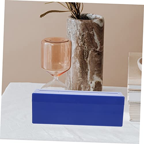 Caja para almacenamiento de monedas plástico azul miniatura 7