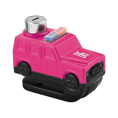 Charging Alarm Disc Brake Replacement Security Antitheft for Electric Bikes Bicycles Motorcycles Car Shape Charging Alarm Disc B