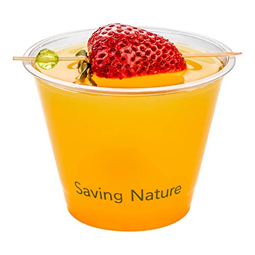 Image of Restaurantware Plastic Drinking Cups 1000 Count of 9 Ounce Clear Plastic Cold Cups, PLA, Sustainable, Freezer-safe, For Cold Beverages, Parties, and Catering Events