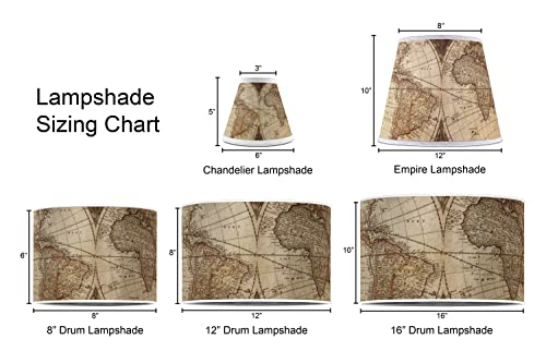 Rnk Shops MI-LAMP-SHADE-S+1315699 Vintage World Map Chandelier Lamp Shade thumb #7