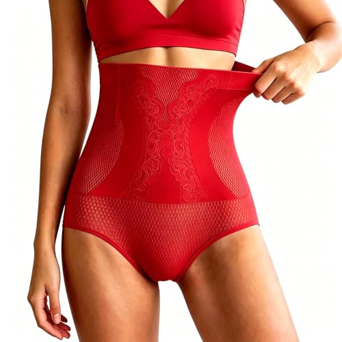 Genérico Pantalones De Cintura Alta Sin Y Cálidos para La Retracción Abdominal Posparto Moldeadores De Triángulo Abdominal Y Levantamiento De Glúteos (Red L)