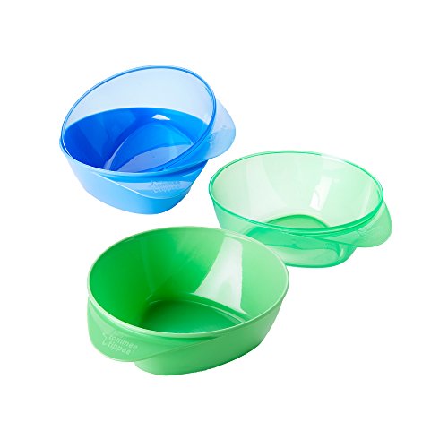 Tommee Tippee Easy Scoop Feeding Bowls - Training Bowls for 7+ Months - 4 Count (Colors Will Vary)