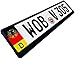 Custom German License Plate Flag + Eagle (Custom Plate)