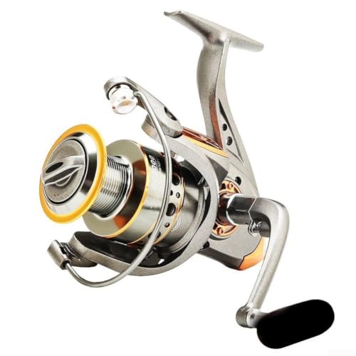 Carrete de pesca de surf de metal con freno de 12 kg y arrastre de 45°