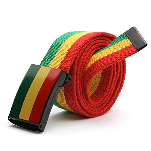 Canvas Belt Fashionable Cool Student's Casual Waistband Rainbow Belt for Women Men4