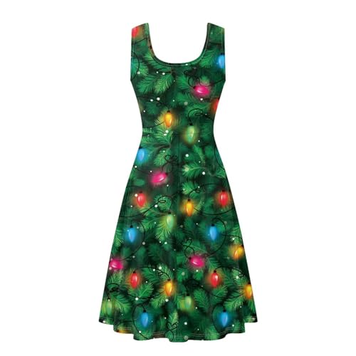 Image of Renewold Women's Sleeveless Tank Dress with Pockets, Casual Scoop Neck A-Line Sundress for Summer, Travel and Vacation
