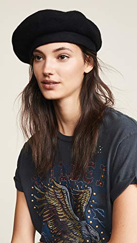 Brixton Women's Audrey Beret, Black, Medium #TOP1