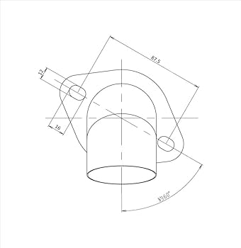 Amazon | LSEX-F ドルフィンパイプエンド フランジ付き Φ61 汎用