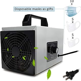 Pearlead 110V 20g/h Multifunctionl Portable Ozone Generator with Timing Switch Air Purifier Deodorizer