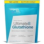 Longevity Box Ultimate 8 Glutathione – 120 Capsules – Advanced Antioxidant Complex with NAC, ALA, Vitamin C, E, Selenium, BioThistle & Piperine – Detox, Immunity & Healthy Aging