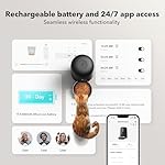 PETLIBRO Automatic Cat Feeder, Wi-Fi Rechargeable Cats Food Dispenser Battery-Operated with 30-Day Life, AIR 2.4G Wi-Fi Timed Pet Feeder for Cats & Dogs, 2L Auto Cat Feeder, Black - Image 3