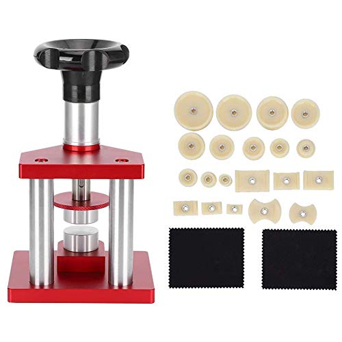 Watch Repair ToolWatch Press SetWatch Case Closer with 20 DiesSpiral Capping Machine Watch Back Case Closer Watch Back Cover Pressing ToolWatch