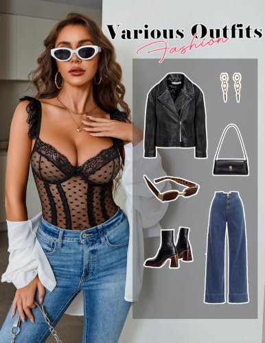 Women's Lace Bodysuit Teddy  - image 4