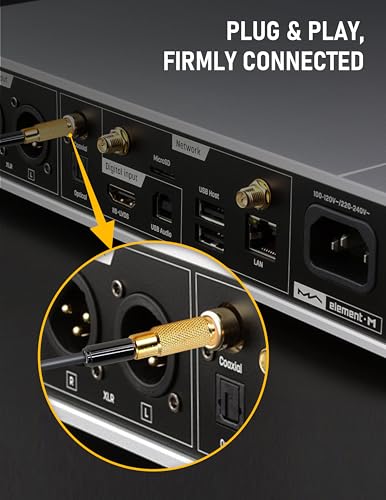 Adaptador de audio RCA a Jack mono 1/4" 2 piezas miniatura 7